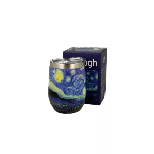Rozsdamentes acél hőtartó pohár 330ml, Van Gogh: Csillagos éj – Duo Gift