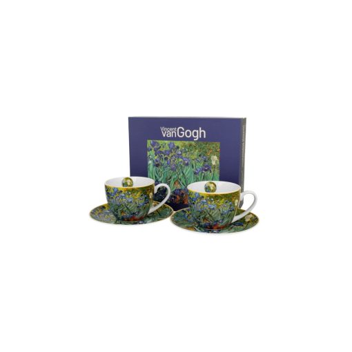 Porceláncsésze+alj 270ml, dobozban, 2 személyes Van Gogh: Íriszek – Duo Gift