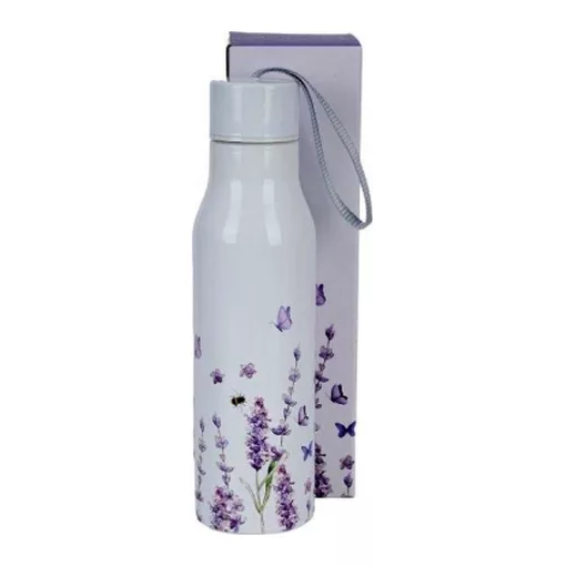 Rozsdamentes acél hőtartó útipalack duplafalú, 0,5l, Classic Lavender – Duo Gift