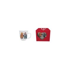 Porcelánbögre 650ml, dobozban, Bears 1 – Duo Gift