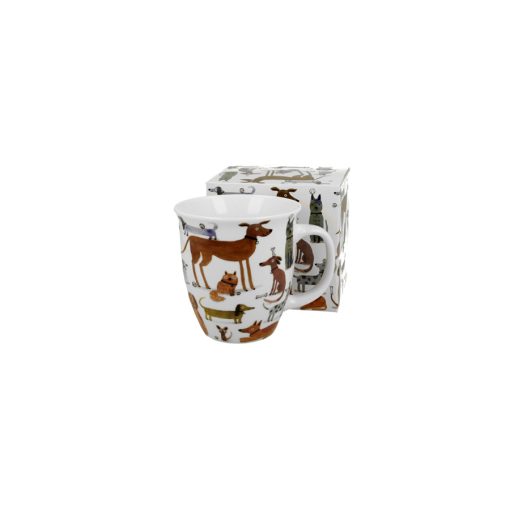 Porcelánbögre 650ml, dobozban, Various Dogs – Duo Gift