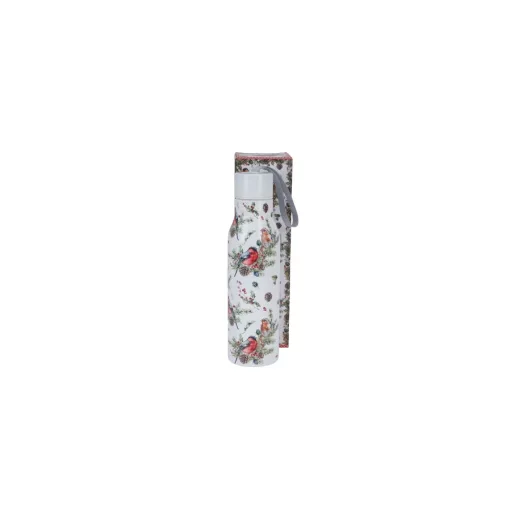 Rozsdamentes acél hőtartó útipalack duplafalú, 0,5l, Christmas Birds 1 – Duo Gift