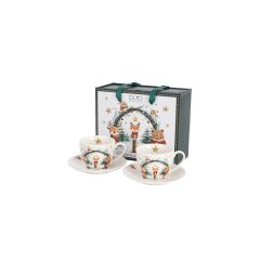   Porceláncsésze+alj, 270ml, 2 személyes, dobozban, Christmas Cuties 2 – Duo Gift