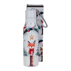   Rozsdamentes acél hőtartó útipalack duplafalú, 0,5l, Christmas Cuties 2 – Duo Gift