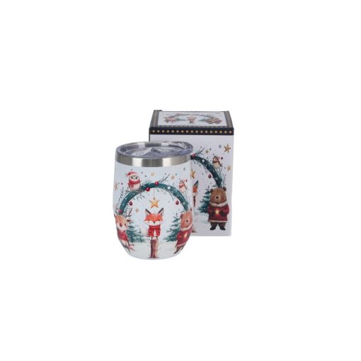 Rozsdamentes acél hőtartó pohár 330ml, Christmas Cuties 2 – Duo Gift