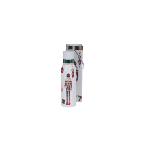 Rozsdamentes acél hőtartó útipalack duplafalú, 0,5l, Christmas Nutcracker – Duo Gift