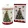 Porcelán keksztároló 11x19cm, 800ml, dobozban, Christmas Tree 3 – Duo Gift