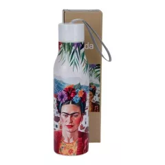   Rozsdamentes acél hőtartó útipalack duplafalú, 0,5l, Mexican Art-Red – Duo Gift