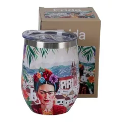   Rozsdamentes acél hőtartó pohár 330ml, Mexican Art-Red – Duo Gift