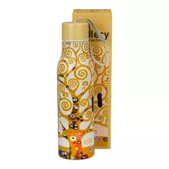   Rozsdamentes acél, hőtartó útipalack, duplafalú, 0,5 l, Klimt: Életfa – Duo Gift