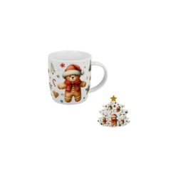   Porcelánbögre 400ml, fenyőfa díszcsomagolásban, Christmas Cuties – Duo Gift