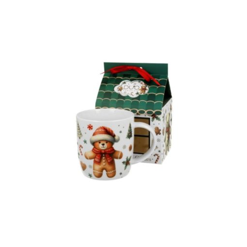 Porcelánbögre 400ml, házikó díszcsomagolásban, Christmas Cuties – Duo Gift