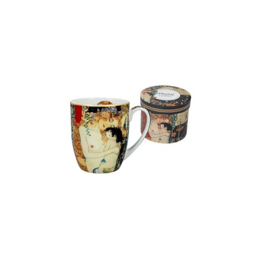 Porcelánbögre 400ml, dobozban, Klimt:Anya gyermekével – Carmani