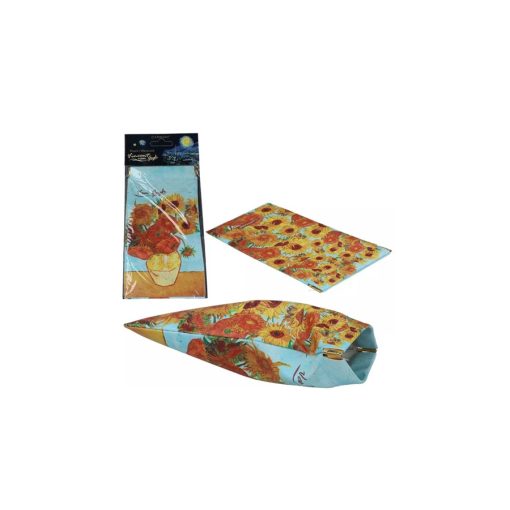 Műanyag szemüvegtasak 9x18cm, Van Gogh:Napraforgók – Carmani