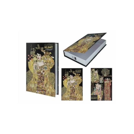 Karton könyvdoboz 27x17x4,5cm, Klimt: Adele – Carmani