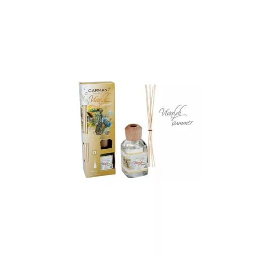 Szobaillatosító 100ml, rattanpálcikával, Vivaldi: Négy évszak-nyár (Escada) – Carmani