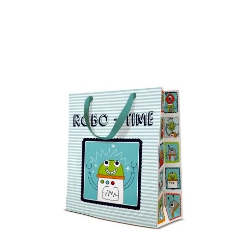 Robo-Time papír ajándéktáska medium 20x25x10cm