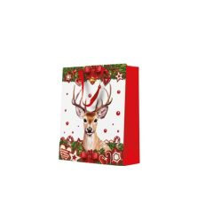 Red Deer papír ajándéktáska medium 20x25x10cm – PAW