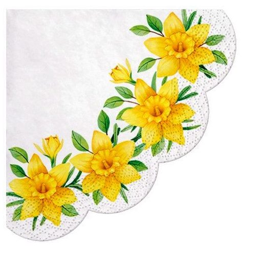 Daffodils in Bloom papírszalvéta 32 cm, 12 db-os