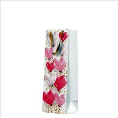   PAW Heart Balloons Rose papír ajándéktáska italos 12x37x10cm