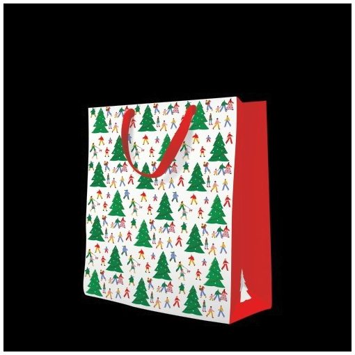 PAW Christmas Hustle papír ajándéktáska large 26,5x33,5x13cm