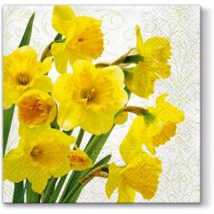 Yellow Daffodils papírszalvéta 33x33cm, 20db-os