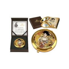   Kézitükör nagyítós, fémkeretben, dobozban 11cm, Klimt:Adele Bloch – Carmani
