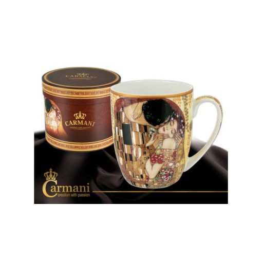 Porcelánbögre 400ml, Klimt: The Kiss – Carmani