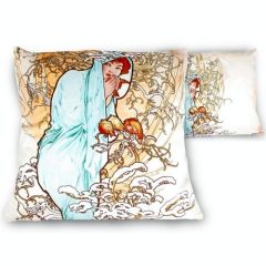 Párna 45x45cm, polyester, Mucha: Tél