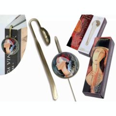 Könyvjelző fém, 14,5x4,5x3cm, Modigliani: Luna Czachovska