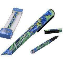 Golyóstoll kupakkal, műanyag, Van Gogh: Íriszek