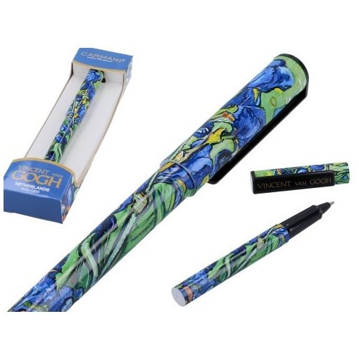 Golyóstoll kupakkal, műanyag, Van Gogh: Íriszek