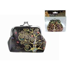 Carmani Műbőr pénztárca 9x7,5x2cm, Klimt:Életfa