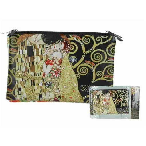 Műbőr neszesszer 22x16,5x1cm, Klimt: The Kiss