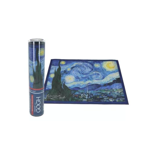 Szövött jellegű tányéralátét 29,5x40cm, polyester, Van Gogh: Csillagos éj – Carmani
