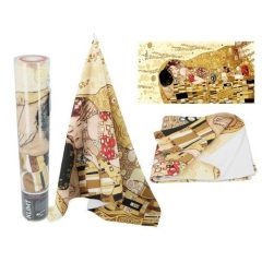   Törölköző 70x140cm, 35% pamut-65% polyester, Klimt: The Kiss, krém