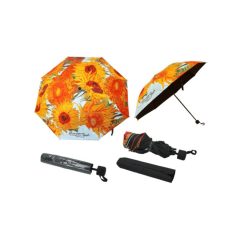   Automata esernyő 100cm, összezárva 24cm, Van Gogh: Napraforgók – Carmani