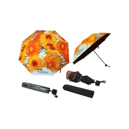 Automata esernyő 100cm, összezárva 24cm, Van Gogh: Napraforgók – Carmani