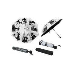   Automata esernyő 100cm, összezárva 24cm, fekete macskák – Carmani
