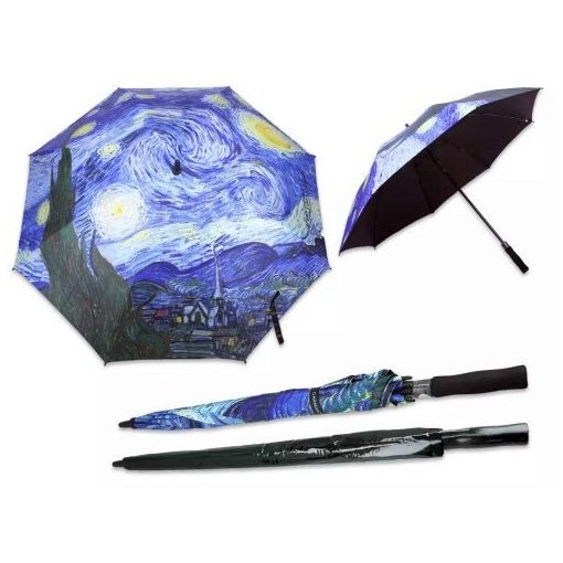 Esernyő, Hossza: 93 cm, dia: 120 cm, Van Gogh: Csillagos Éj