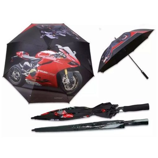 Férfi esernyő, Hossza: 93 cm, dia: 120 cm, Ducati Corse és Kawasaki Ninja