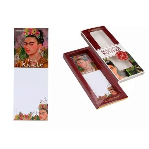 Mágneses notesz 6x18cm, Frida Kahlo: Önarckép Dr.Eloessernek dedikálva