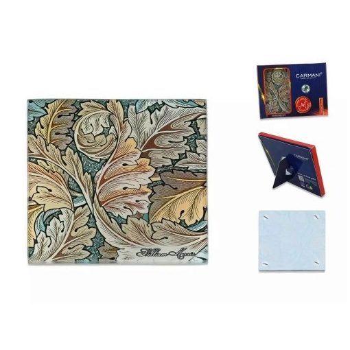 Üveg poháralátét 10,5x10,5cm, William Morris
