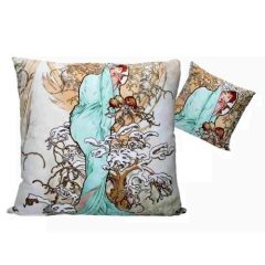 Párna 50x50cm, polyester, Mucha: Tél