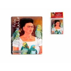 Hűtőmágnes 50x70mm, Frida Kahlo: Én és a papagájok