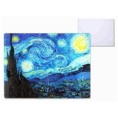 Üveg konyhai munkalap 40x30cm, Van Gogh: Csillagos éj
