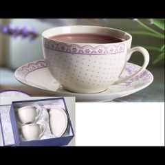   Veroni Passia porceláncsésze+alj, 2 személyes, 250ml, dobozban