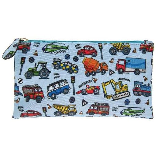 Gyerek tolltartó és neszesszer 12x1x10cm, gyöngyvászon, Little Star Vehicles