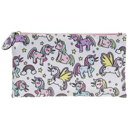 Gyerek tolltartó és neszesszer 12x1x10cm, gyöngyvászon, Little Star Unicorn