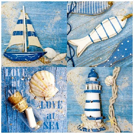 Love at Sea papírszalvéta 33x33cm, 20db-os